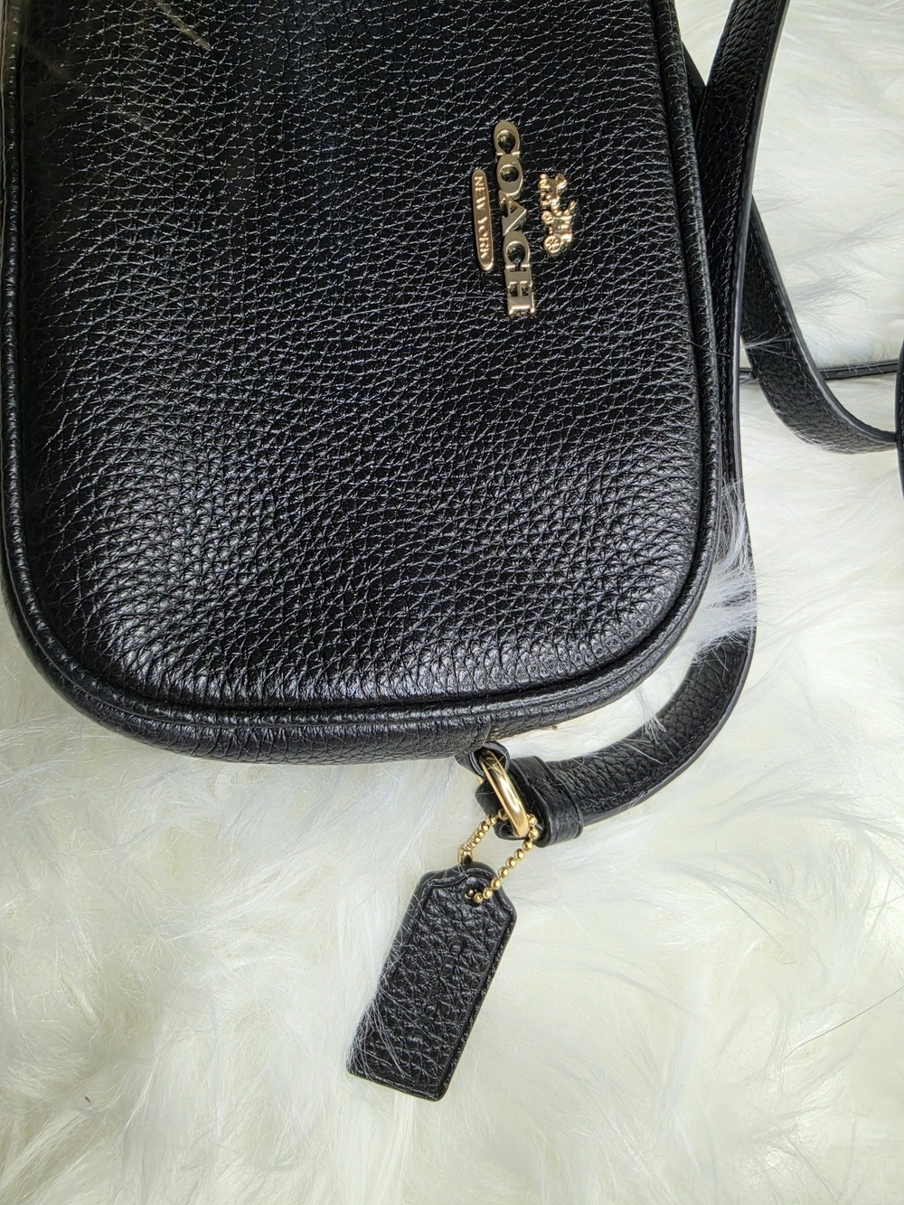 Coach Black Leather Crossbody Bag - Picture 2 of 7